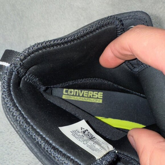 Chuck Taylor All Star 2 Leather Hi Black Sneakers Men’s Size 11 US - 153571C - Picture 6 of 16